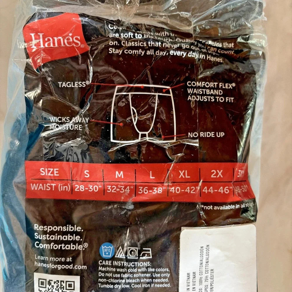 Hanes Tagless Boxer Briefs - Mens's Medium 32-34